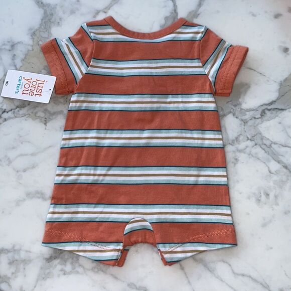 Carters‎ onesie newborn tiger animal theme Shortalls romper - Picture 6 of 8